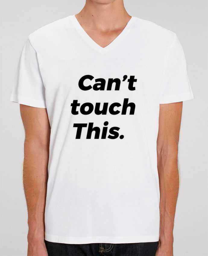 Camiseta Hombre Cuello V Stanley PRESENTER can\'t touch this. por tunetoo