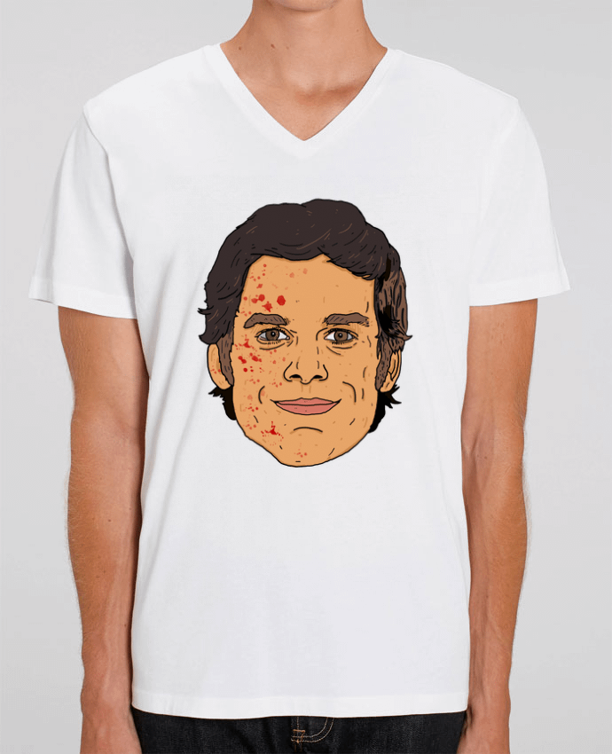 Camiseta Hombre Cuello V Stanley PRESENTER Dexter por Nick cocozza