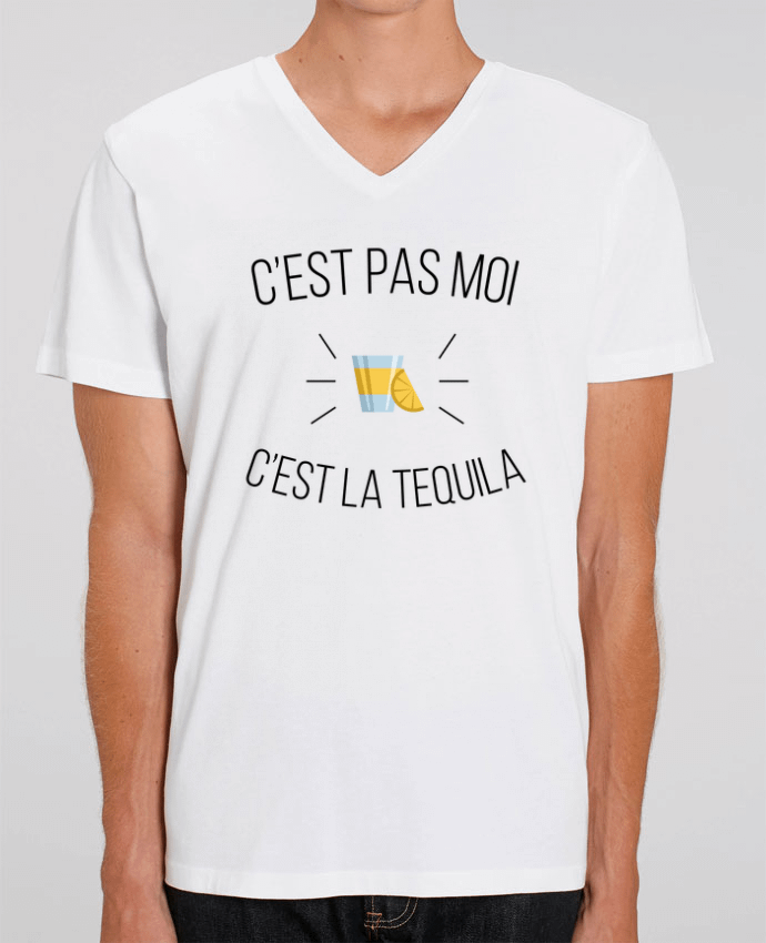 Men V-Neck T-shirt Stanley Presenter C'est la tequila by tunetoo