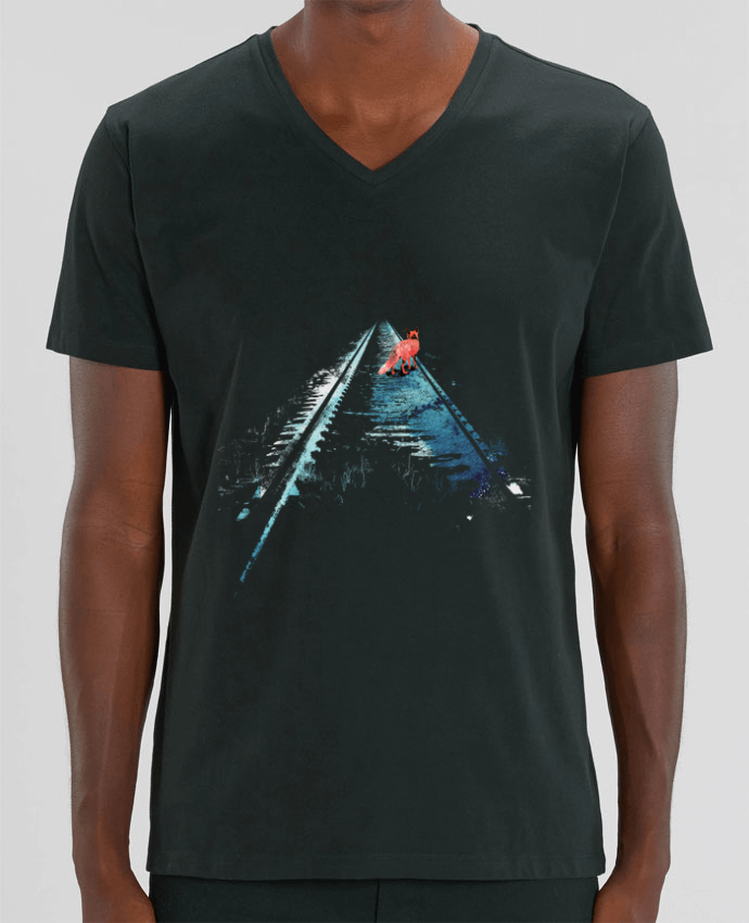 Tee Shirt Homme Col V Stanley PRESENTER From nowhere to nowhere by robertfarkas