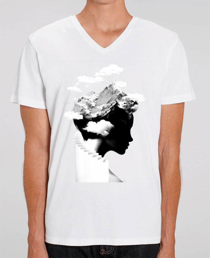 Tee Shirt Homme Col V Stanley PRESENTER It's a cloudy day by robertfarkas