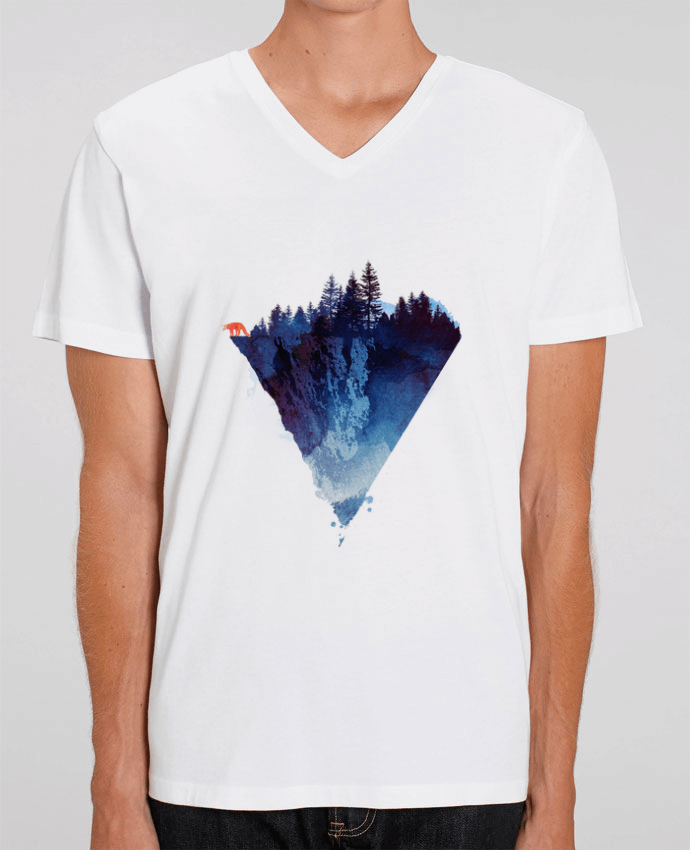 Camiseta Hombre Cuello V Stanley PRESENTER Near to the edge por robertfarkas