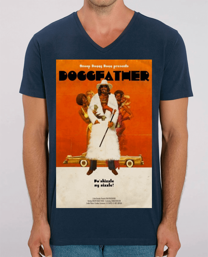 Tee Shirt Homme Col V Stanley PRESENTER Doggfather by 