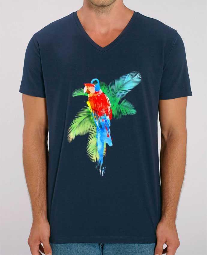 Tee Shirt Homme Col V Stanley PRESENTER Tropical byty by robertfarkas