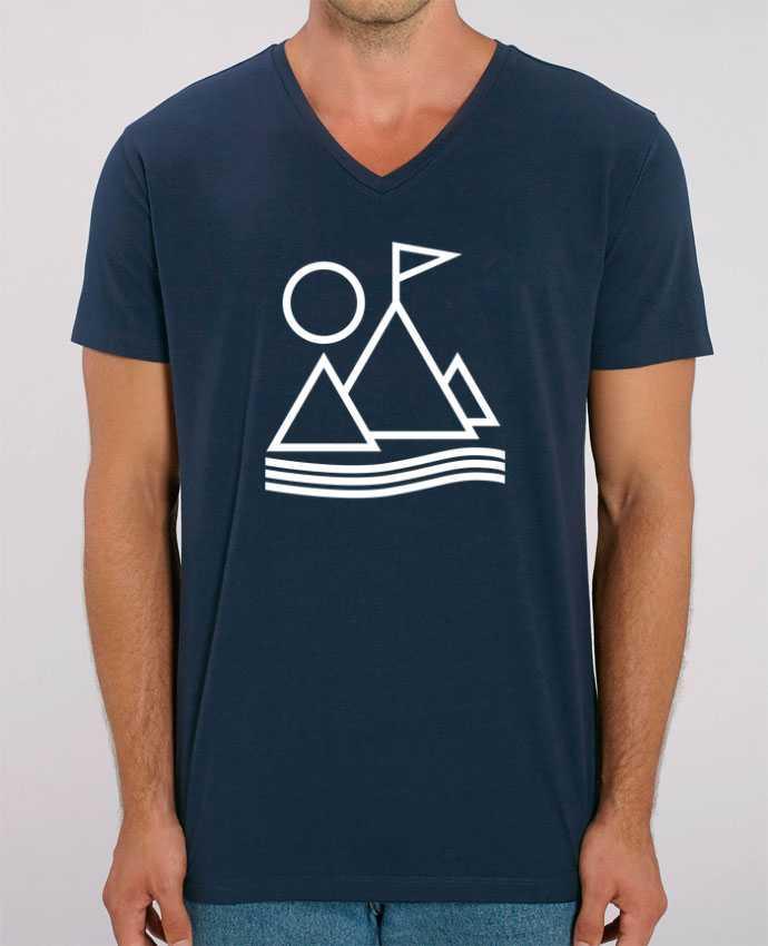 Men V-Neck T-shirt Stanley Presenter Pyramid disney by Ruuud