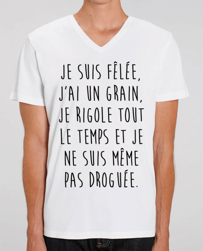 T-shirt homme Je ne suis même pas droguée par La boutique de Laura