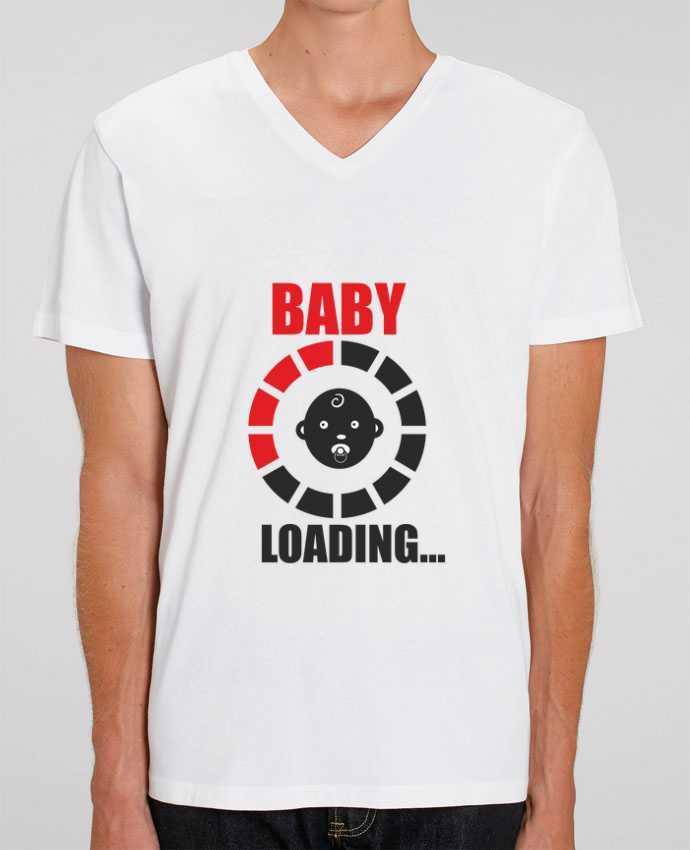 Camiseta Hombre Cuello V Stanley PRESENTER Bébé en cours por Benichan
