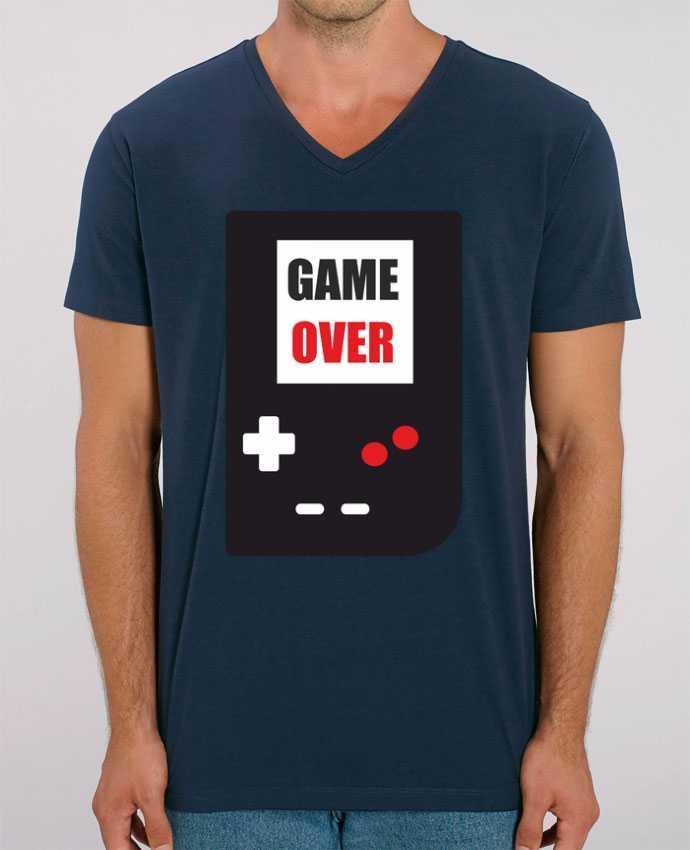 Tee Shirt Homme Col V Stanley PRESENTER Game Over Console Game Boy by Benichan