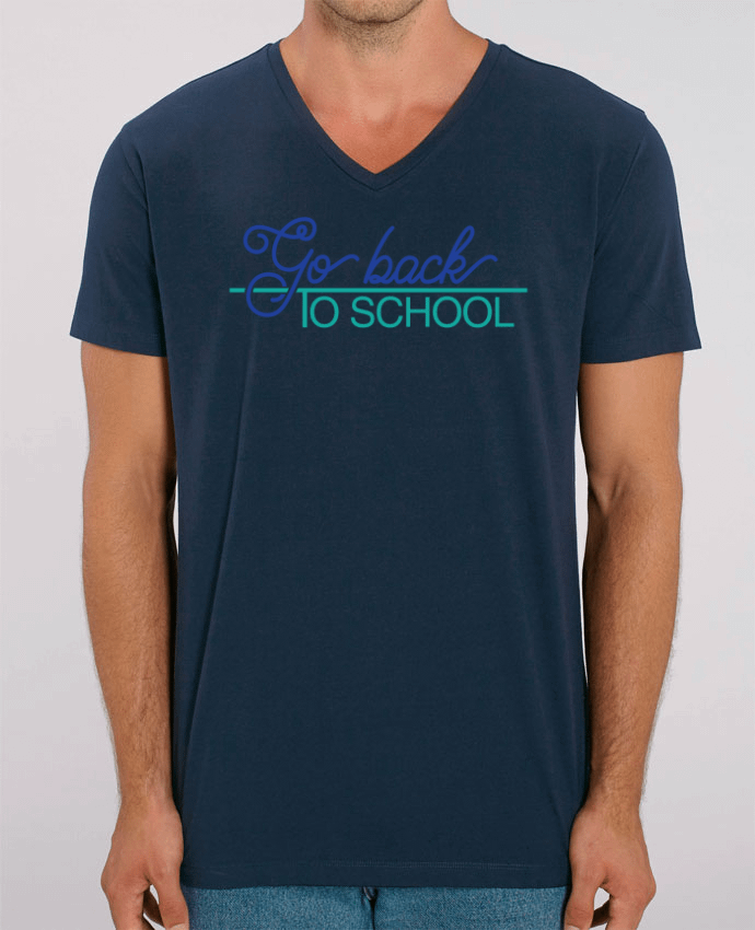 Tee Shirt Homme Col V Stanley PRESENTER Go back to school by tunetoo