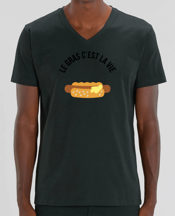 T-shirt homme Le gras c'est la vie par tunetoo