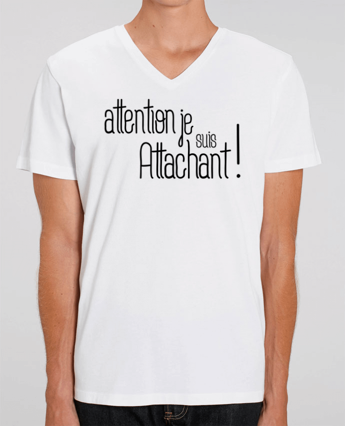 T-shirt homme Attention je suis attachant ! par tunetoo