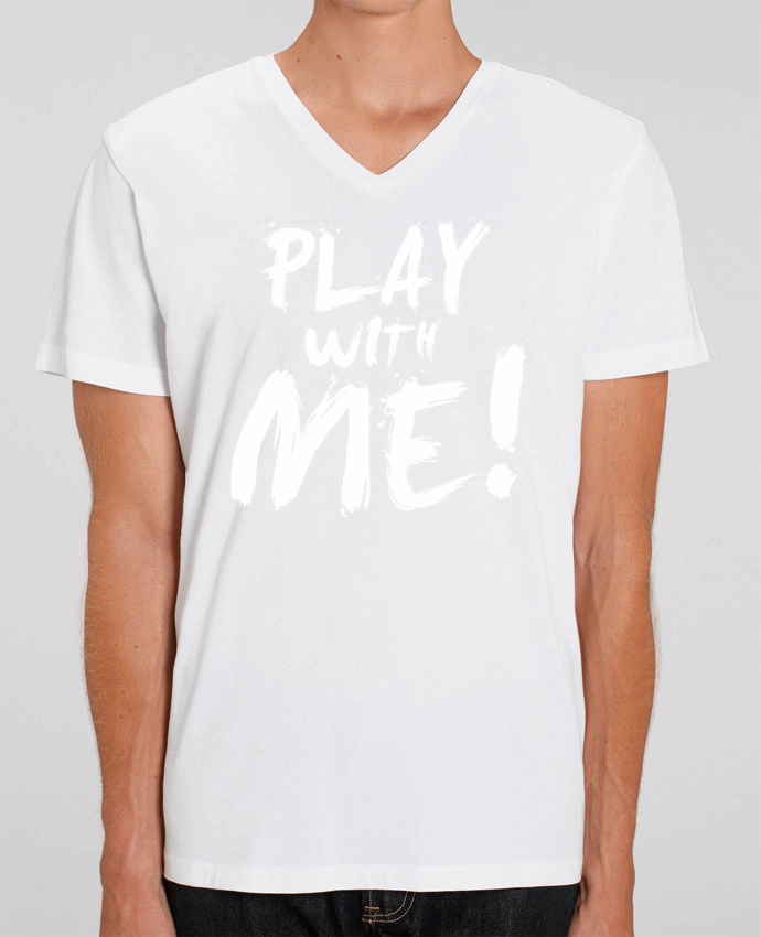 Camiseta Hombre Cuello V Stanley PRESENTER Play with me ! por tunetoo