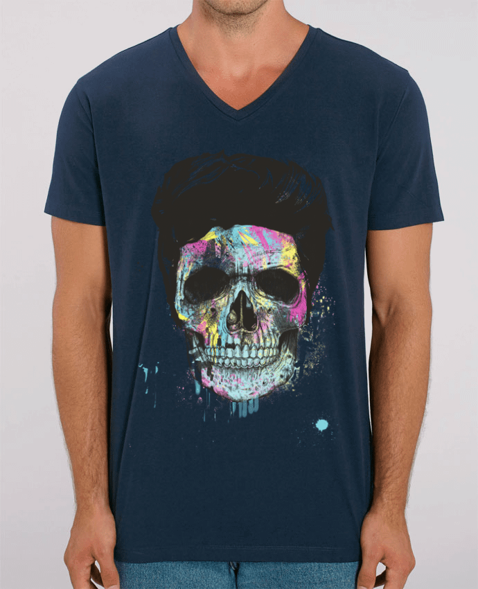 Tee Shirt Homme Col V Stanley PRESENTER Death in Color by Balàzs Solti