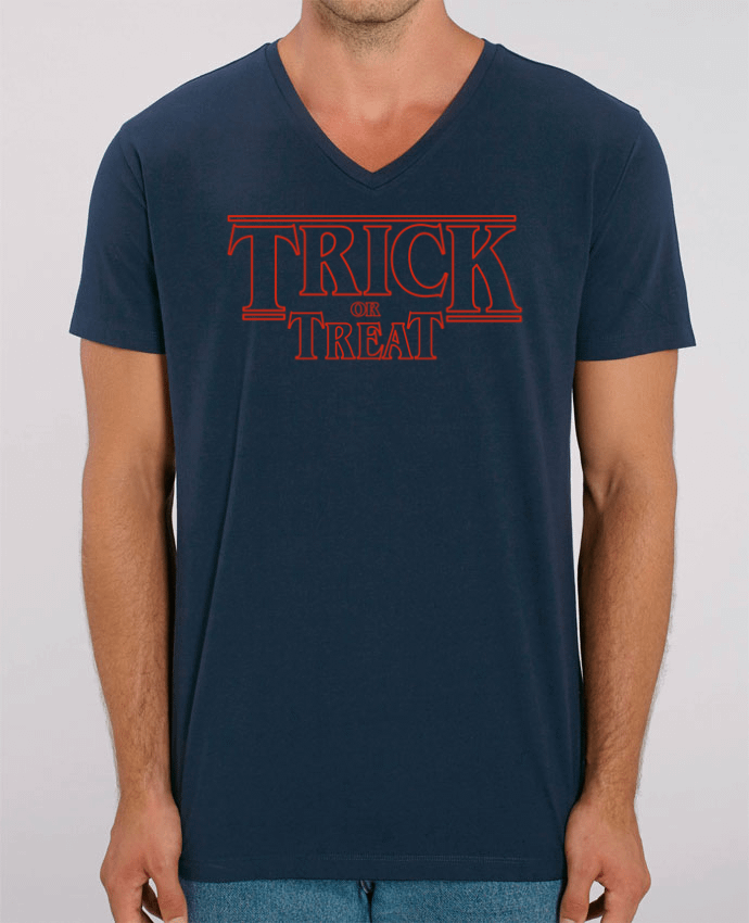 Camiseta Hombre Cuello V Stanley PRESENTER Trick or Treat por tunetoo