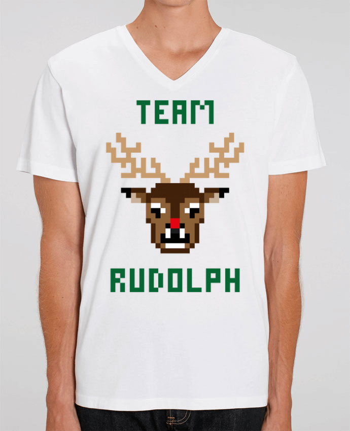 Tee Shirt Homme Col V Stanley PRESENTER TEAM RUDOLPH by tunetoo