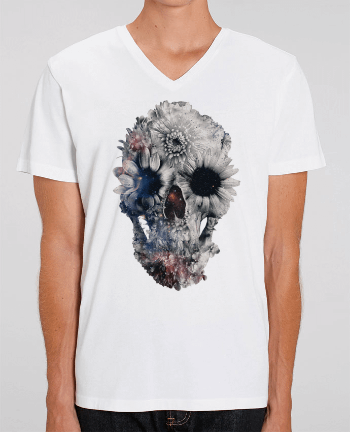 T-shirt homme Floral skull 2 par ali_gulec