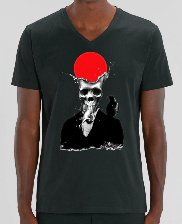 Camiseta Hombre Cuello V Stanley PRESENTER Splash skull por ali_gulec