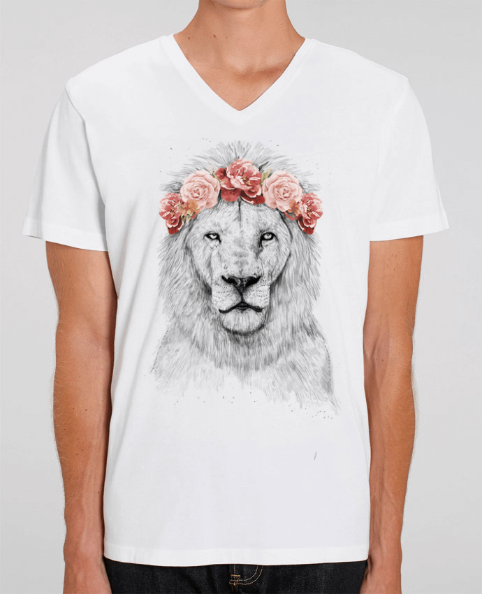 T-shirt homme Festival Lion par Balàzs Solti