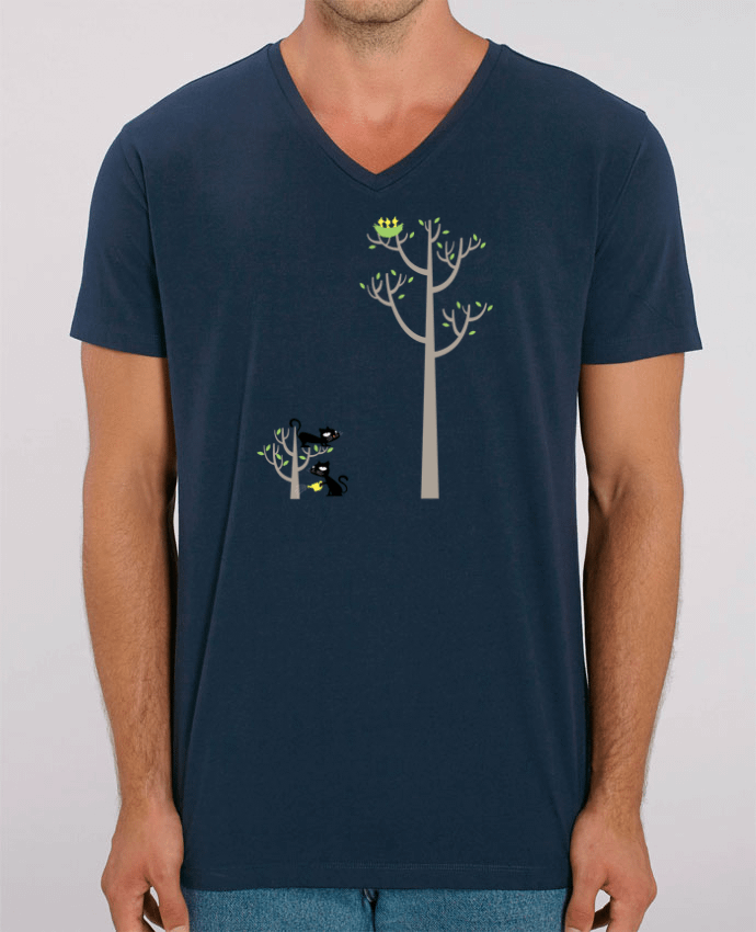 Men V-Neck T-shirt Stanley Presenter Growing a plant for Lunch by flyingmouse365