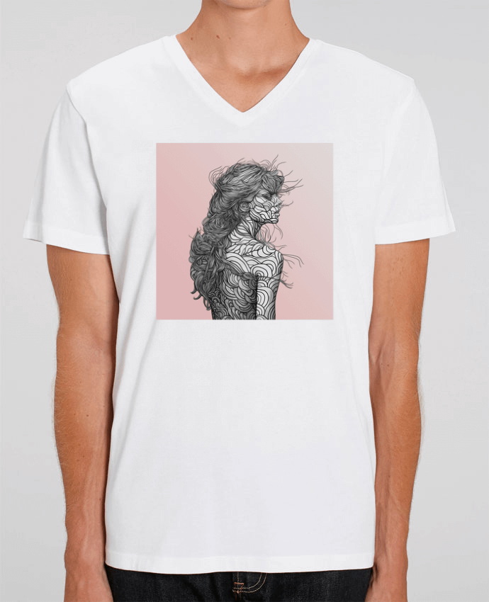 Camiseta Hombre Cuello V Stanley PRESENTER Pinksky por PedroTapa