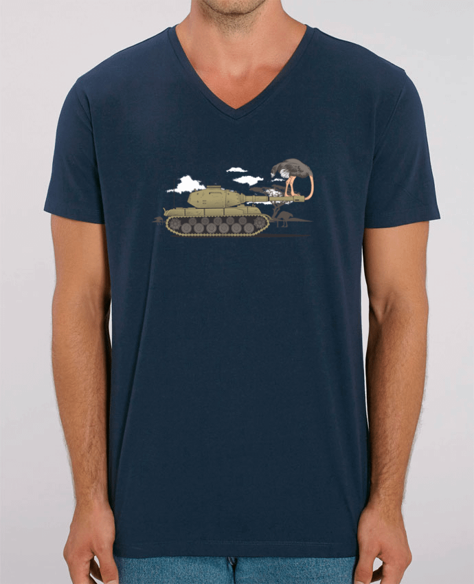 Men V-Neck T-shirt Stanley Presenter Safe by flyingmouse365