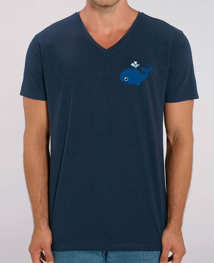 T-shirt homme Baleine coeur par WBang