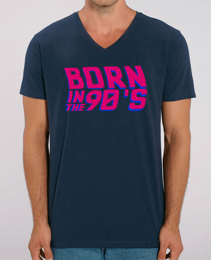 Men V-Neck T-shirt Stanley Presenter Born in the 90's by tunetoo