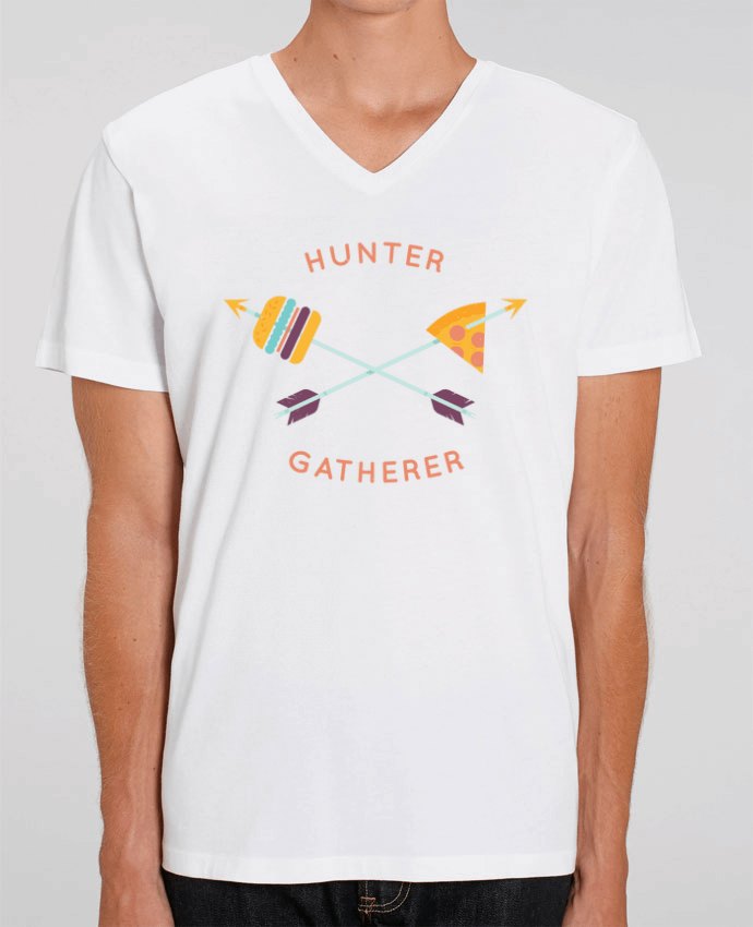 Men V-Neck T-shirt Stanley Presenter HunterGatherer by 