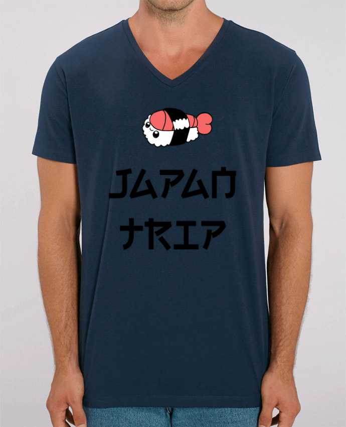 Men V-Neck T-shirt Stanley Presenter Japan Trip by tunetoo