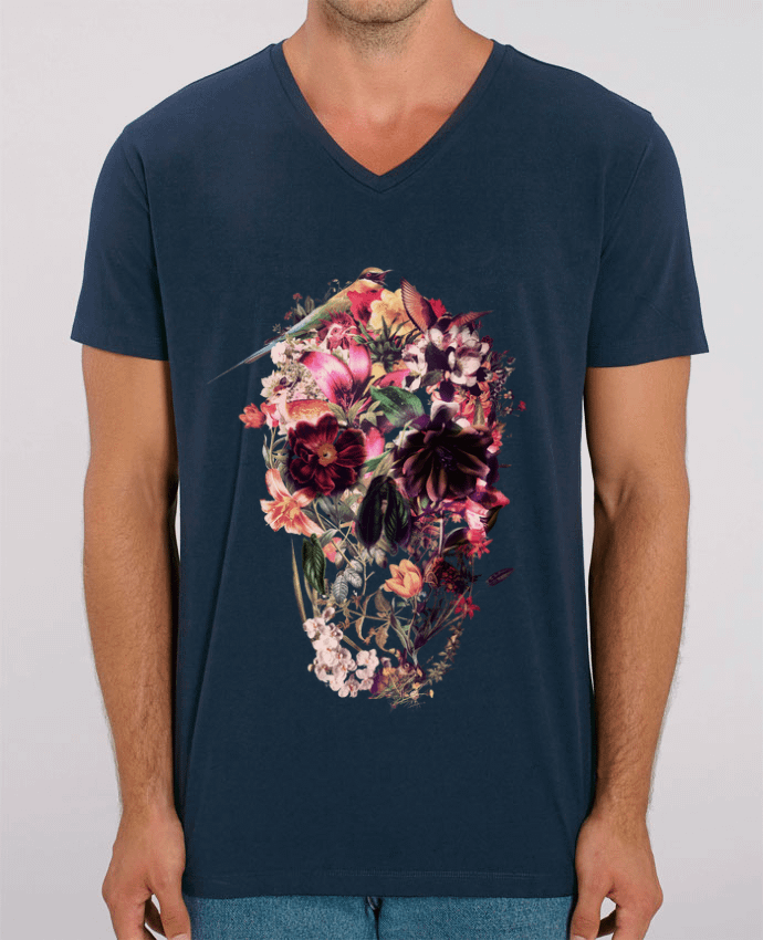 Camiseta Hombre Cuello V Stanley PRESENTER New Skull Light por ali_gulec