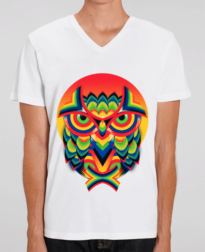 Camiseta Hombre Cuello V Stanley PRESENTER Owl 3 por ali_gulec