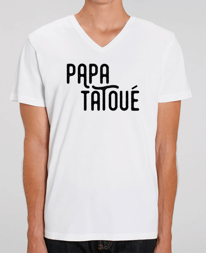 T-shirt homme Papa Tatoué par tunetoo