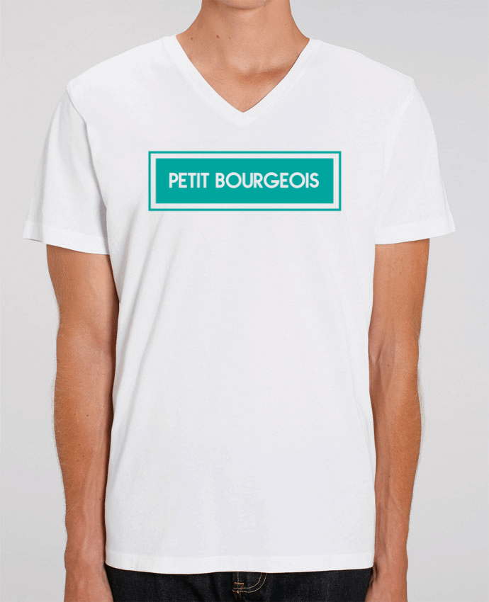 Men V-Neck T-shirt Stanley Presenter Petit bourgeois by tunetoo