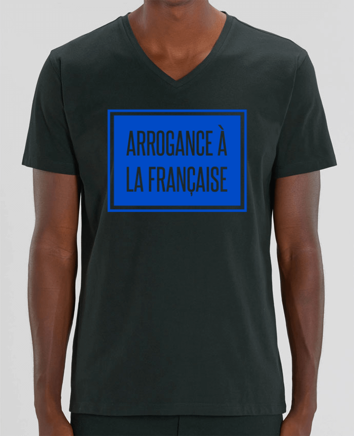 Tee Shirt Homme Col V Stanley PRESENTER Arrogance à la française by tunetoo