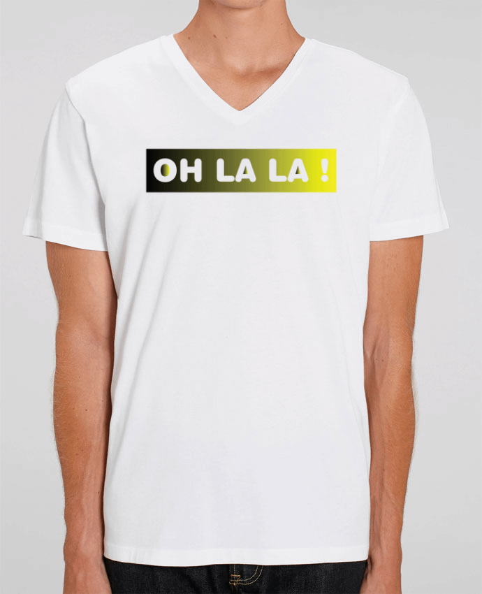 Men V-Neck T-shirt Stanley Presenter Oh la la ! by tunetoo