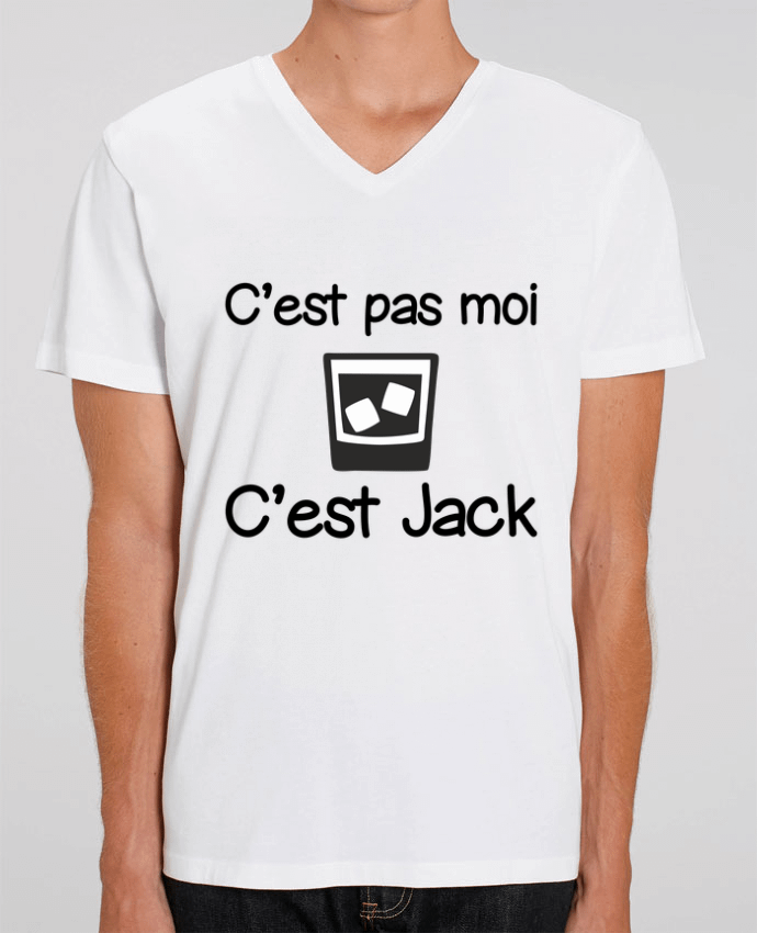 Tee Shirt Homme Col V Stanley PRESENTER C'est pas moi c'est Jack by Benichan