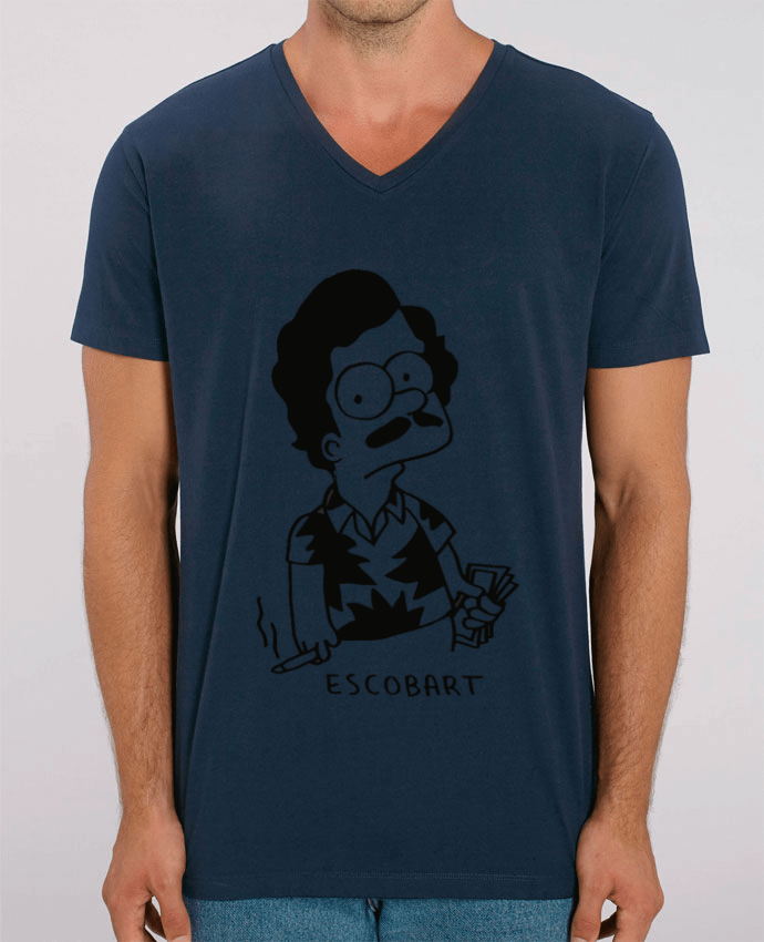 Tee Shirt Homme Col V Stanley PRESENTER Escobart by NICO S.