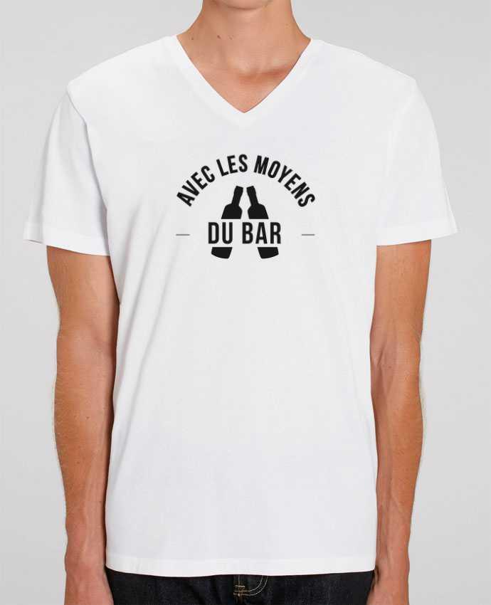 Men V-Neck T-shirt Stanley Presenter Avec les moyens du bar by Ruuud