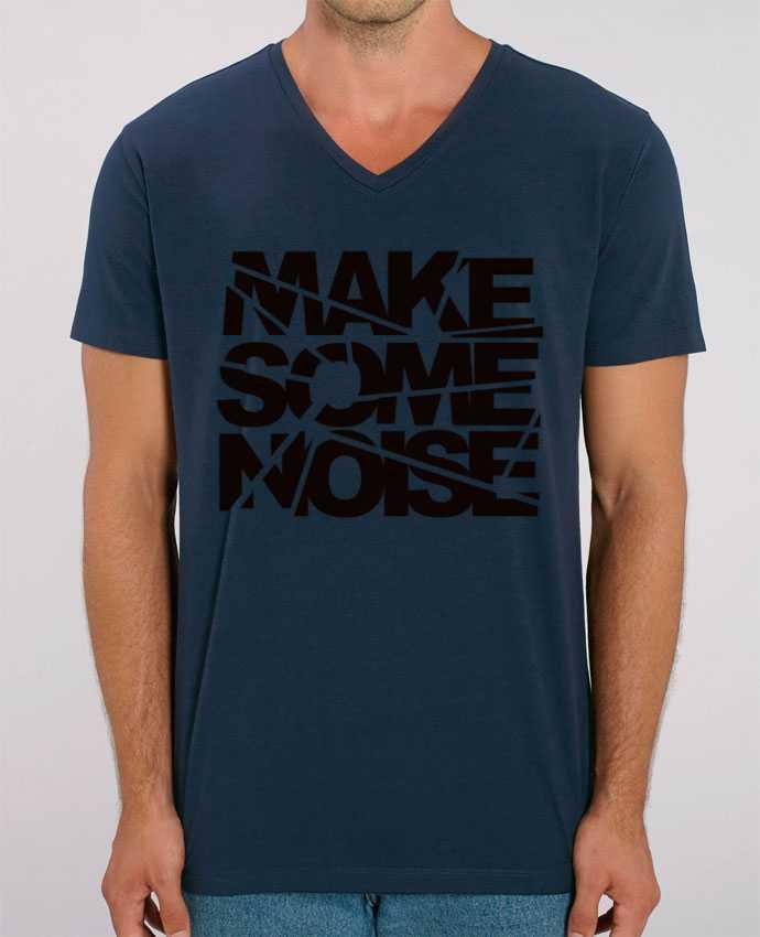 Camiseta Hombre Cuello V Stanley PRESENTER Make Some Noise por Freeyourshirt.com