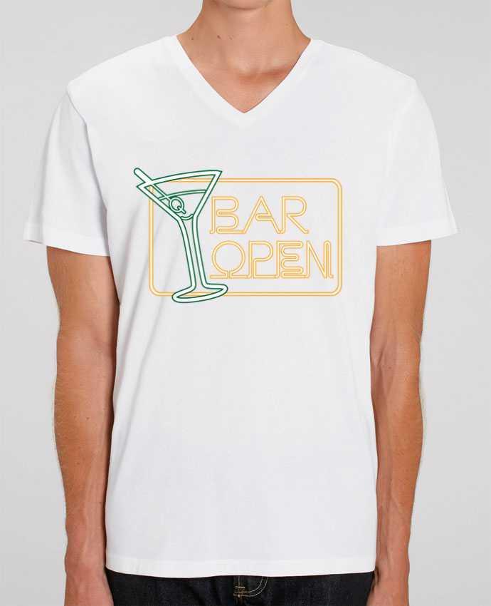 T-shirt homme Bar open par Freeyourshirt.com
