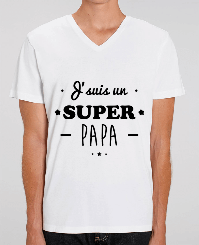 T-shirt homme Super papa,cadeau père,fête des pères par Benichan