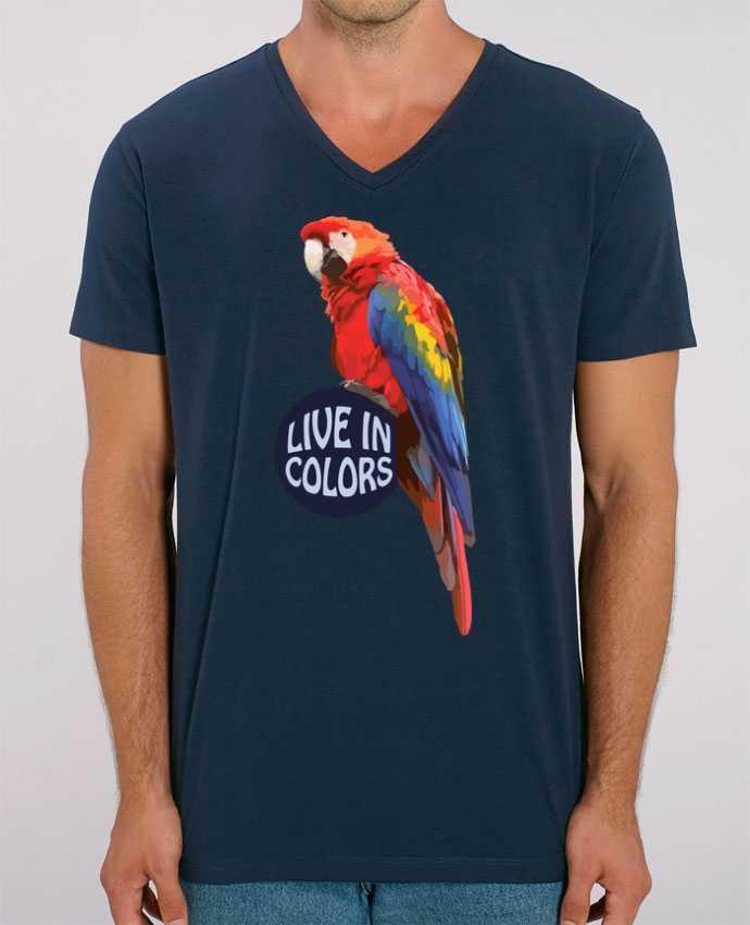 T-shirt homme Perroquet - Live in colors par justsayin