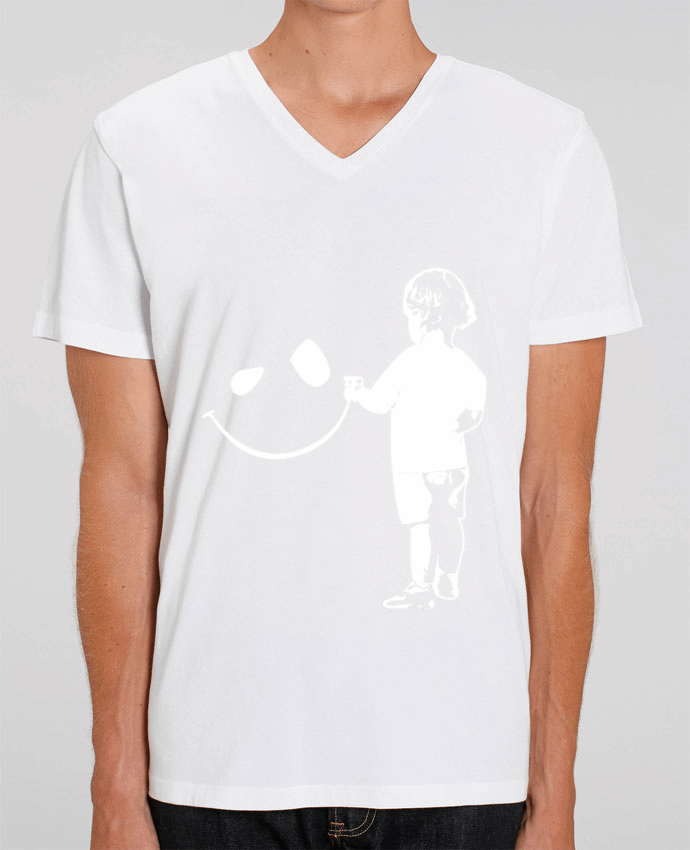 Men V-Neck T-shirt Stanley Presenter enfant by Graff4Art