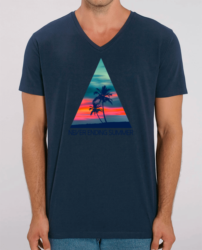 Tee Shirt Homme Col V Stanley PRESENTER Never ending summer by justsayin