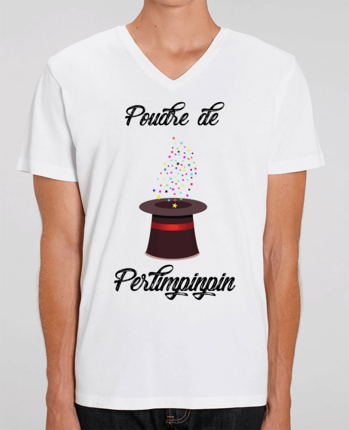 Men V-Neck T-shirt Stanley Presenter Poudre de Perlimpinpin VS Merlin by tunetoo