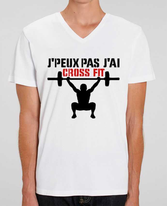 Tee Shirt Homme Col V Stanley PRESENTER J'peux pas j'ai Crossfit by tunetoo