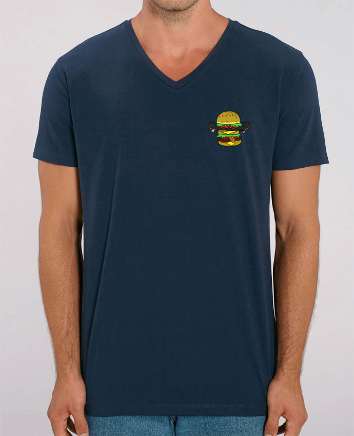 Men V-Neck T-shirt Stanley Presenter Skateburger by Salade