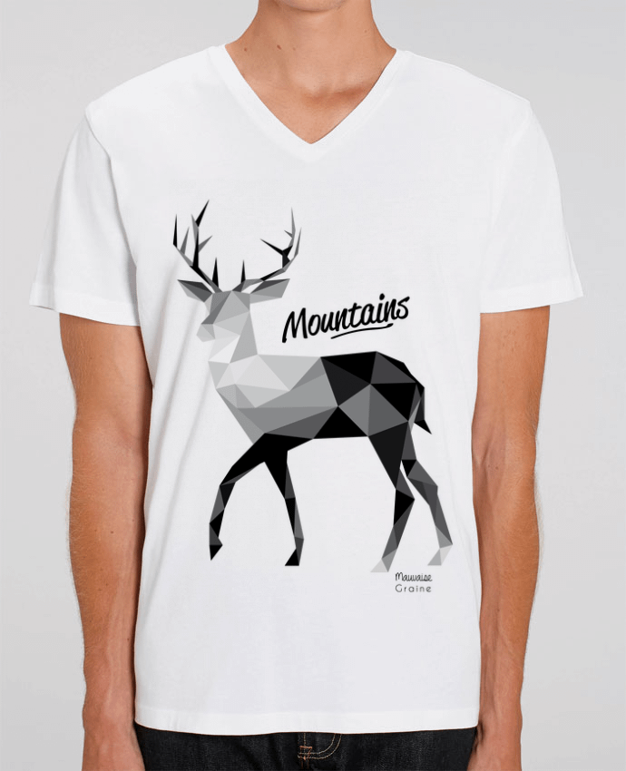 T-shirt homme Mountains par Mauvaise Graine