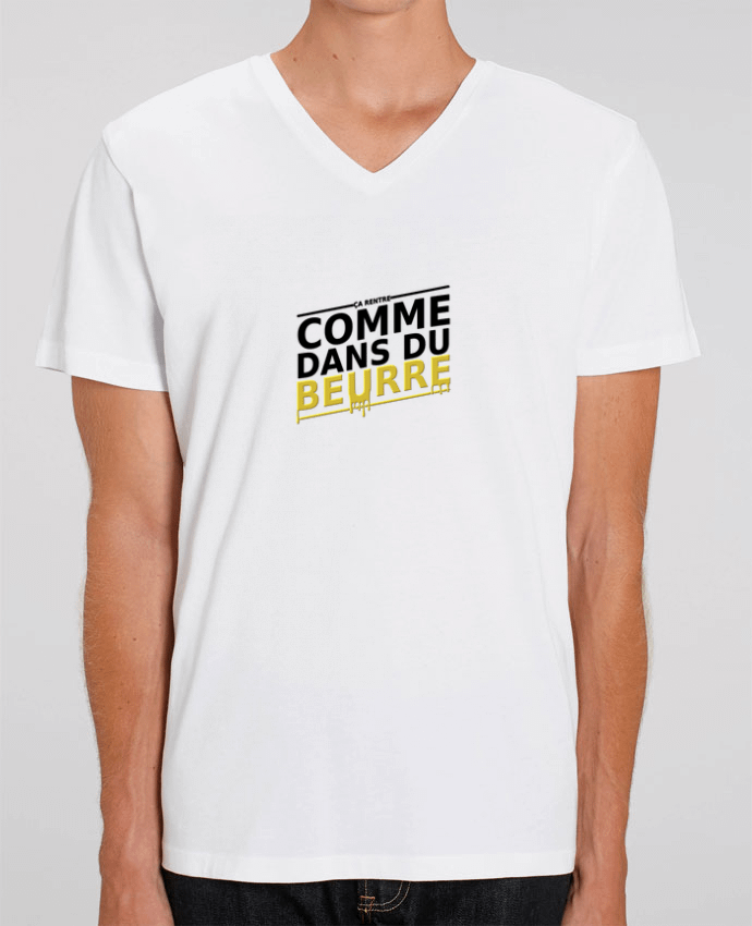 T-shirt homme Ça rentre comme dans du beurre par AkenGraphics