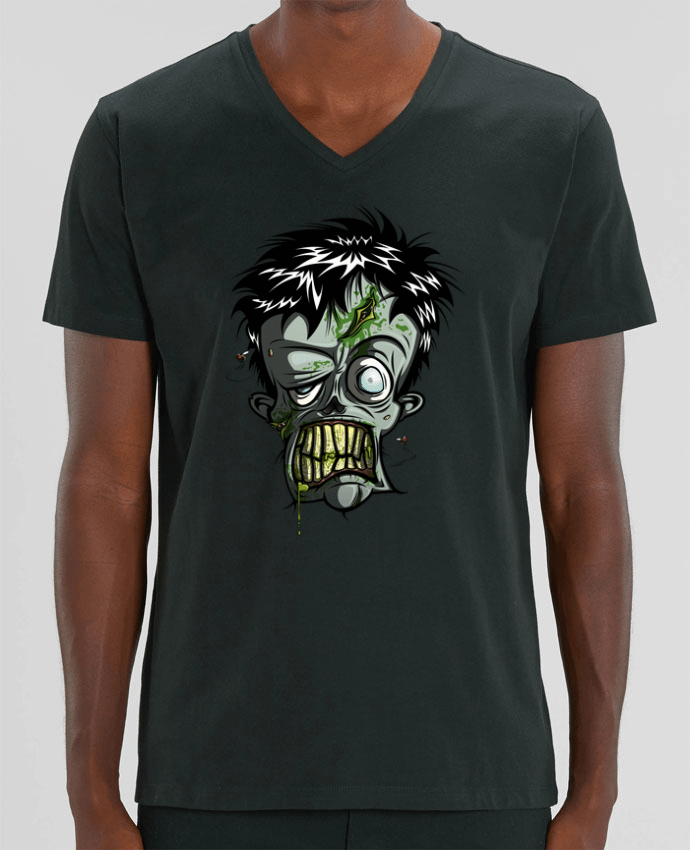 Camiseta Hombre Cuello V Stanley PRESENTER Toxic Zombie por SirCostas